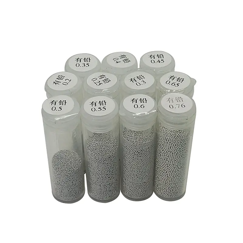 Conjunto de 2 bolas para bga ic reballing, 2 peças, 0,45mm, 0,5mm, 0,6mm, 0,2mm-0,76mm, 25k