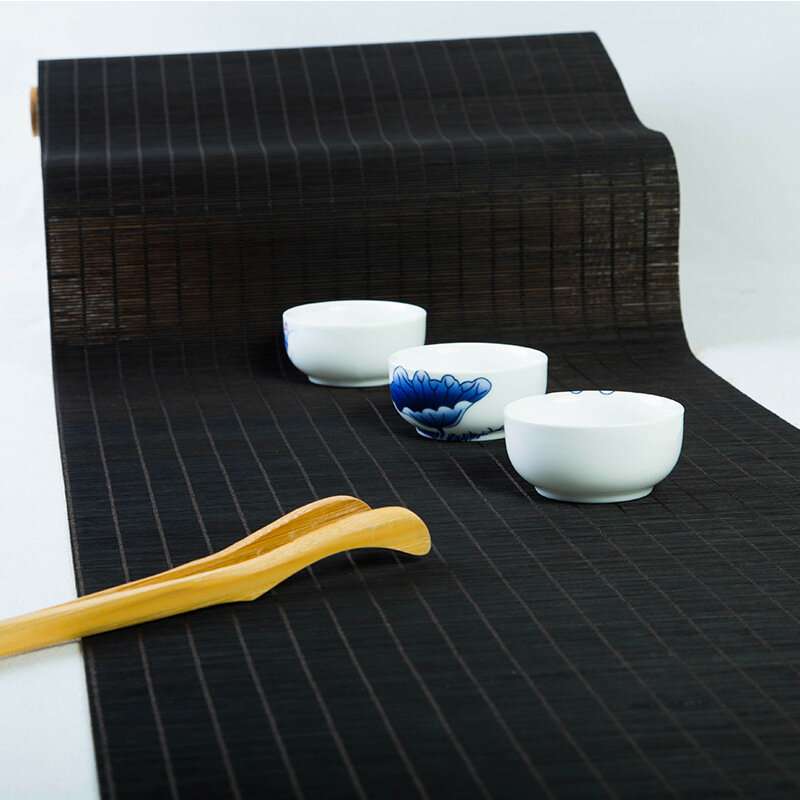 RAYUAN-Mantel Individual de bambú Natural, tapete para mesa de té, decoración de techo, hogar, cafetería, restaurante