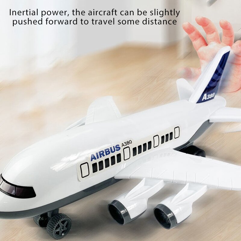 Kids Universal Airbus Toys Pull Back Children Plane Dolls Kids Plastic Random Aircraft Model Educational Airliner Puzzle Gifts