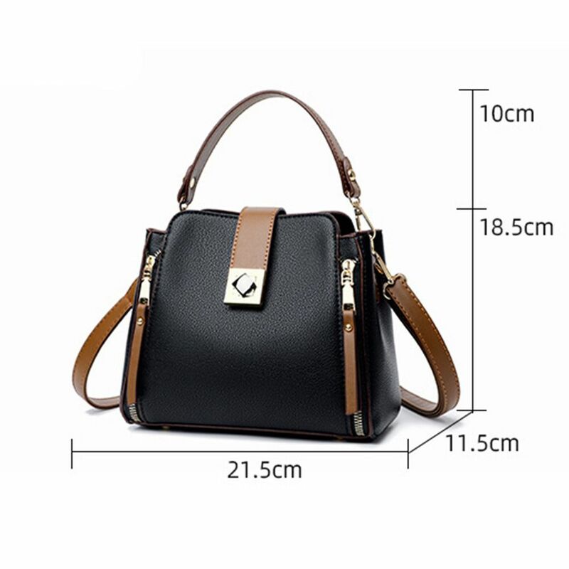 กระเป๋าถือขนาดเล็กหนัง PU แบบพกพากระเป๋าสะพายไหล่ความจุมาก Comfort กระเป๋าพาดลำตัวสำหรับผู้หญิงพื้นผิวใหม่