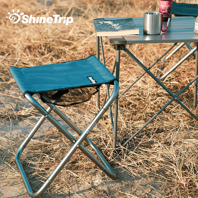 150KG zagęszczony Outdoor Camping małe krzesło przenośne składane stołek stołek ze stopu aluminium klacz ultralekki połów piknikowy