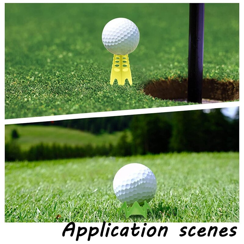 18 Stuks Golfsimulator Tees Golfmat Tees Plastic Golf Tees Oefenen Golf Tees, Lang + Kort