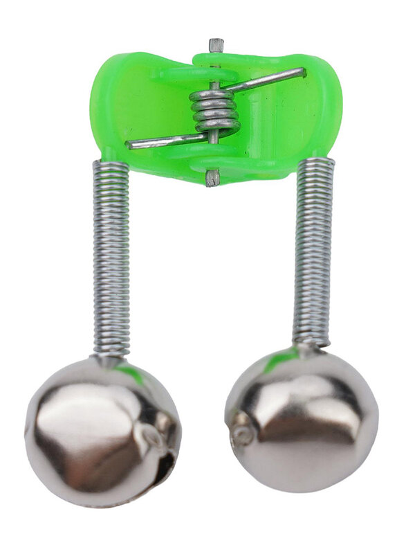 Heißer Verkauf Angeln Biss Alarme Angelrute Glocke Klemme Spitze Clip Glocken Ring grün abs Metall Angeln Zubehör Outdoor-Teile