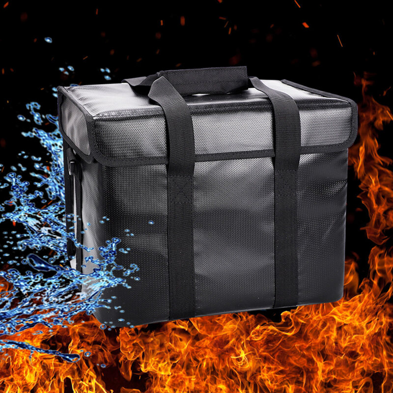 Sacos de armazenamento à prova de fogo da bateria portátil saco de armazenamento seguro grande capacidade bateria levar tote adequado para fontes de alimentação móveis