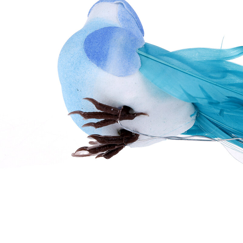 1Pc Willekeurige Simulatie Veer Schuim Kleurrijke Vogel Tuin Vogel Gazon Prop Decoratie Miniaturen
