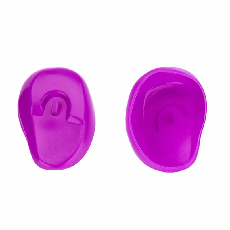 Mundo de silicone 1 par capa de ouvido silicone prático viagem cor do cabelo chuveiros água shampoo protetor ouvido capa para cuidados com a orelha