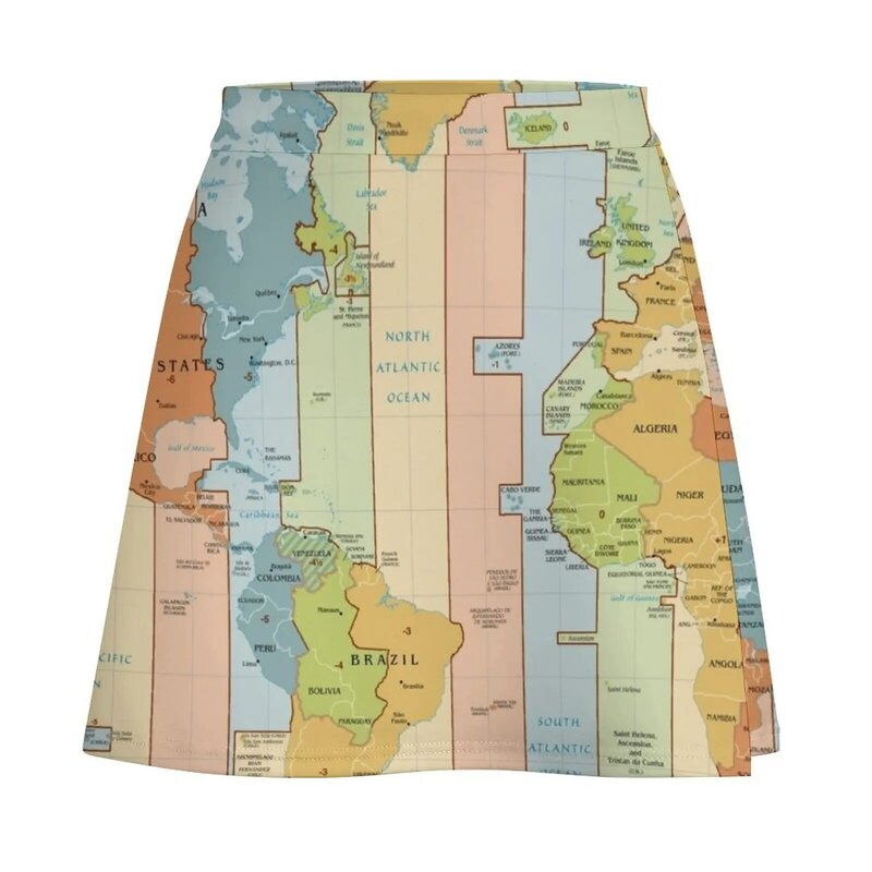 العالم مسافر المناطق الزمنية من أوروبا وأفريقيا تنورة صغيرة Kawaii اليابانية kawaii الملابس kawaii الملابس