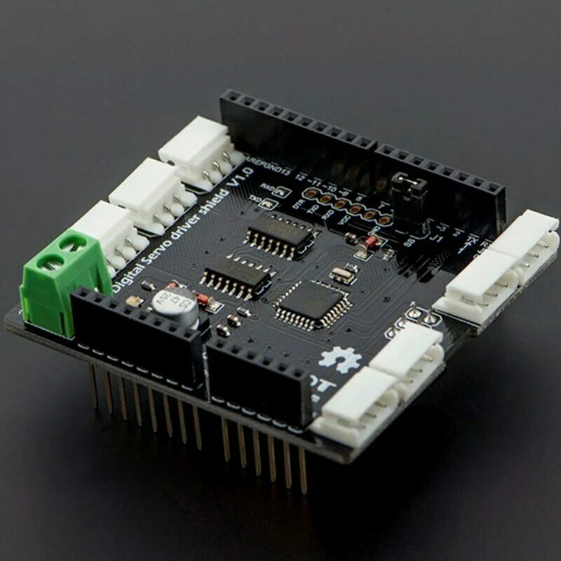 บอร์ดขยายพวงมาลัยดิจิตอลเข้ากันได้กับ Arduino Dri0027