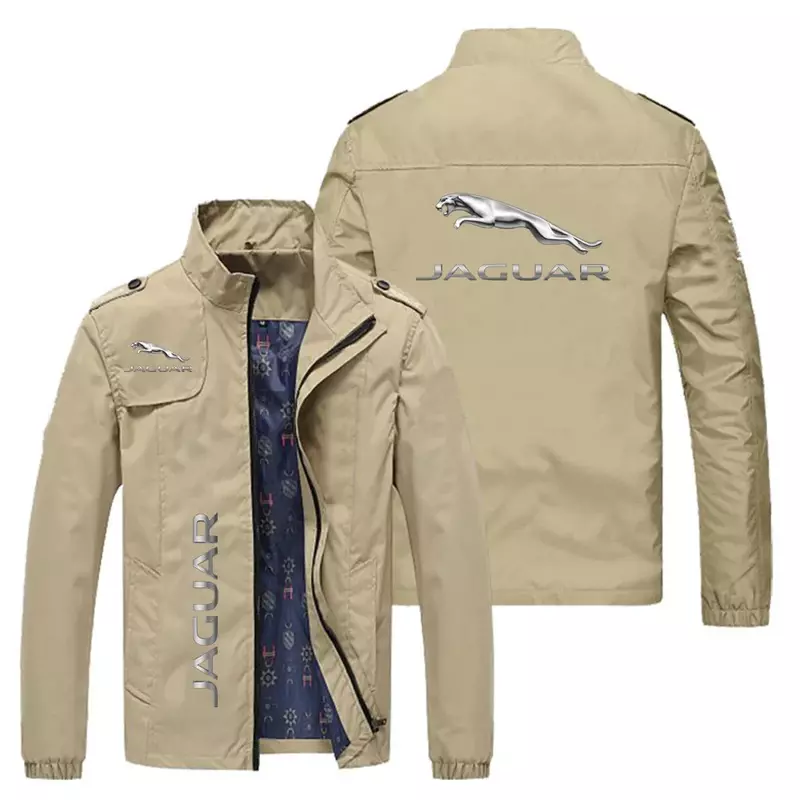 Chaqueta con estampado de logotipo de Jaguar para hombre, chaqueta informal de béisbol, ropa de ciclismo, talla asiática, M-6XL, novedad de 2023