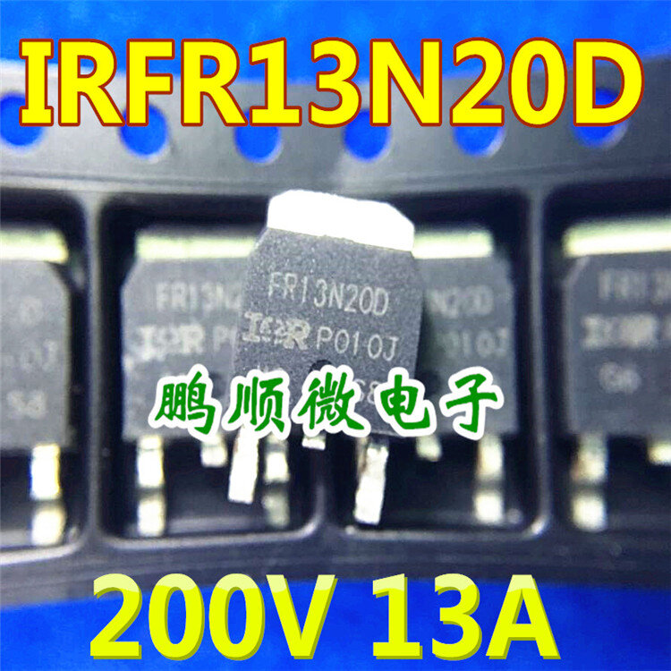 20pcs original novo FR13N20 MOS transistor de efeito de campo FR13N20D TO252 200V 13A