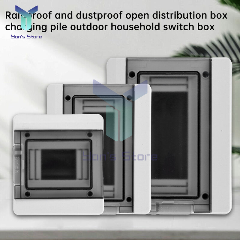 Scatola interruttori impermeabile scatola di distribuzione dell'isolamento a prova di polvere 5/8/12 circuito scatole di giunzione serie HT per esterni per uso domestico