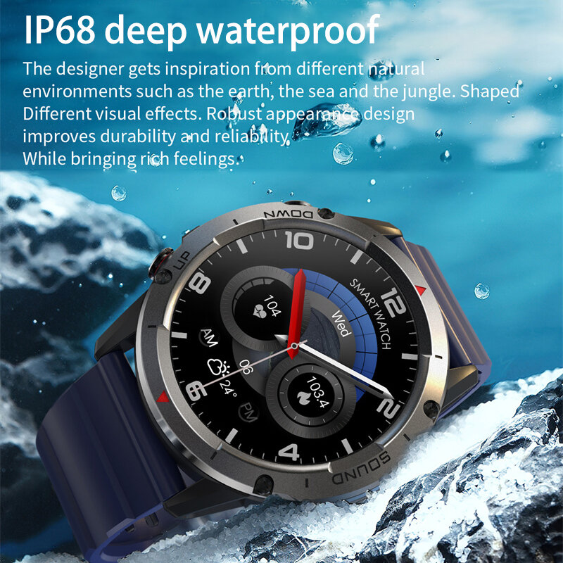 Canmixs jam tangan pintar pria dan wanita, arloji Cerdas olahraga 1.39 inci mode kebugaran tahan air IP68 dengan panggilan Bluetooth untuk Android iOS