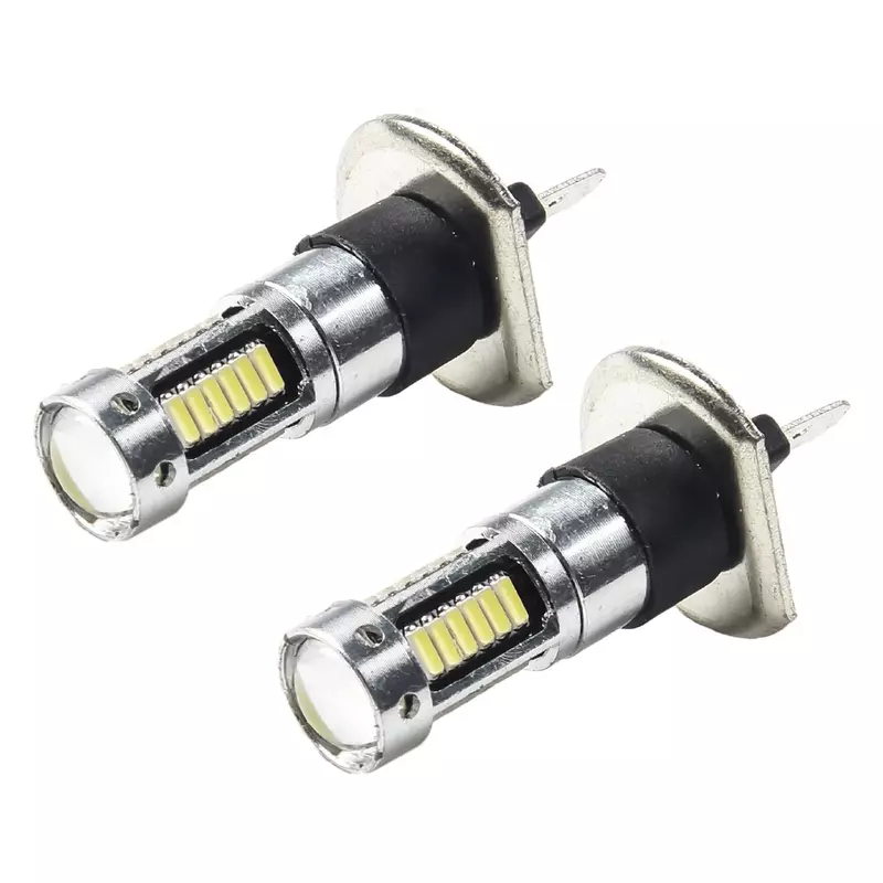 LEDカーヘッドライト電球,フォグライト,防塵,運転用,超高輝度,6000k,12v,2個,h1