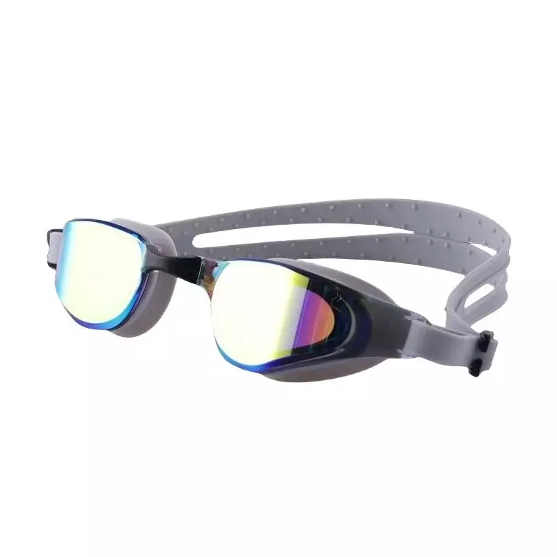 Gafas de natación impermeables antiniebla para hombres y mujeres, gafas de natación con correa de silicona, gafas de deportes acuáticos geniales