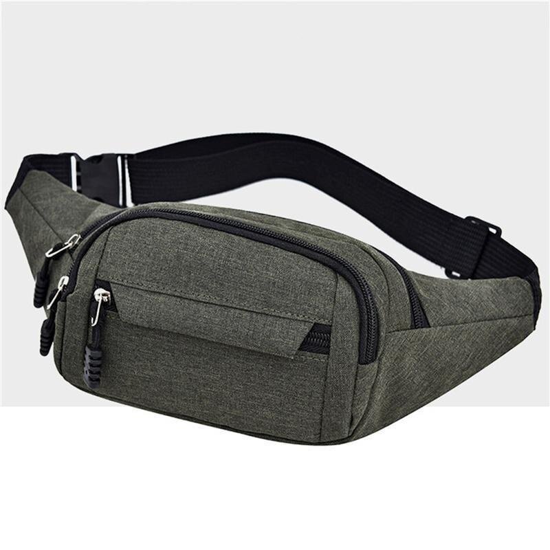 Tas selempang Dada Unisex, dompet sabuk pinggul perjalanan, tas ikat pinggang dada modis tahan air Oxford untuk pria dan wanita