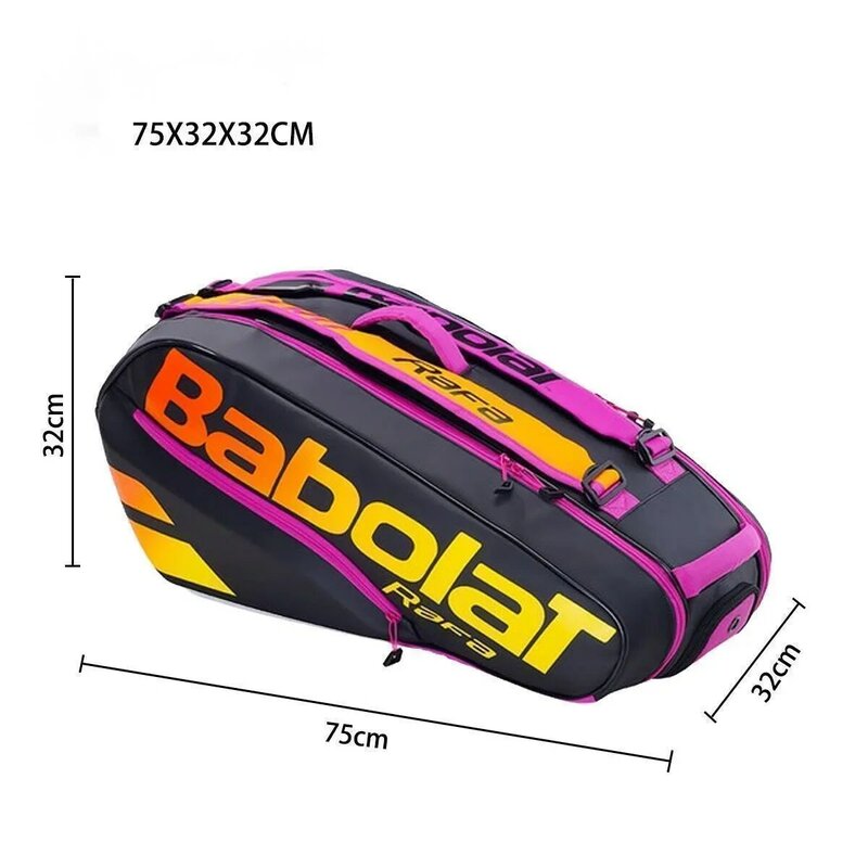Babolat Original Tennis Racket Bag Aero Tennis Bag For 6 Rackets Men's Women's Large Capacity Tennis Backpack Sports Bag