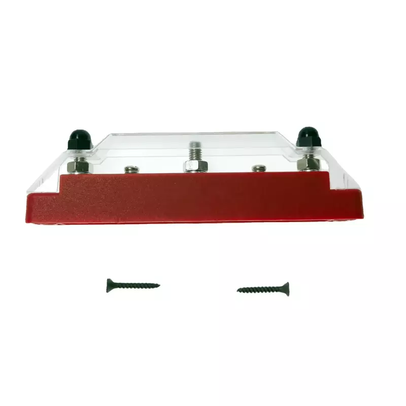 Busbar Single Row Straight Row Block With Cover 5 Way 3+2 M6 Current 250A For Rv Yacht