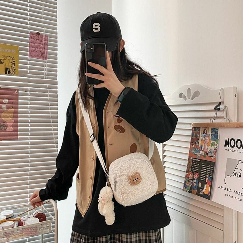 프린트 장난감 선물 JK 유니폼 액세서리, 작은 봉제 숄더백, 한국 스타일 핸드백, 귀여운 작은 가방, 여성용 핸드백