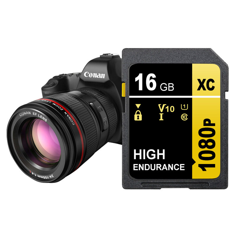 Tarjeta de memoria de cámara, SD de 512GB, 256GB, 128GB, 32GB, 64GB, 16GB, Clase 10, compatible con vídeo U1 4K para Canonnn Nikonnn