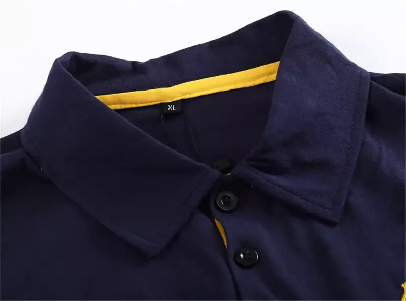 Camiseta de manga corta para hombre, Polo de Golf informal de negocios deportivo transpirable, blusa bordada de alta calidad, Verano