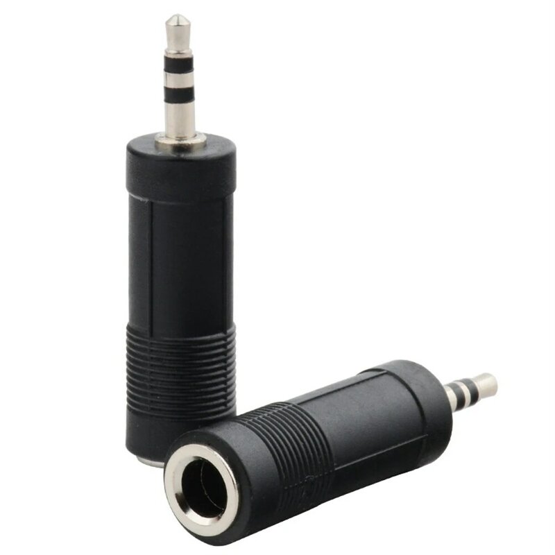 Adaptador de conector de micrófono para auriculares estéreo, Mini conector Jack de 3,5mm, convertidor de transferencia de Audio para micrófono y altavoz