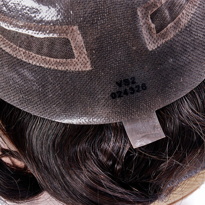 VERSALITE мужской парик с кружевом, мужской капиллярный протез, брикет 100%, человеческие волосы, парики для мужчин, сменная система
