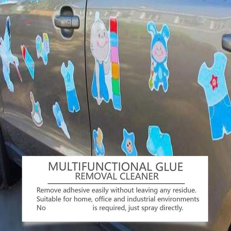 Limpiador adhesivo multifuncional para usuarios de automóviles con pegamento de limpieza fuerte, agente de limpieza eficiente, mantenimiento de pegamento en aerosol I3F9