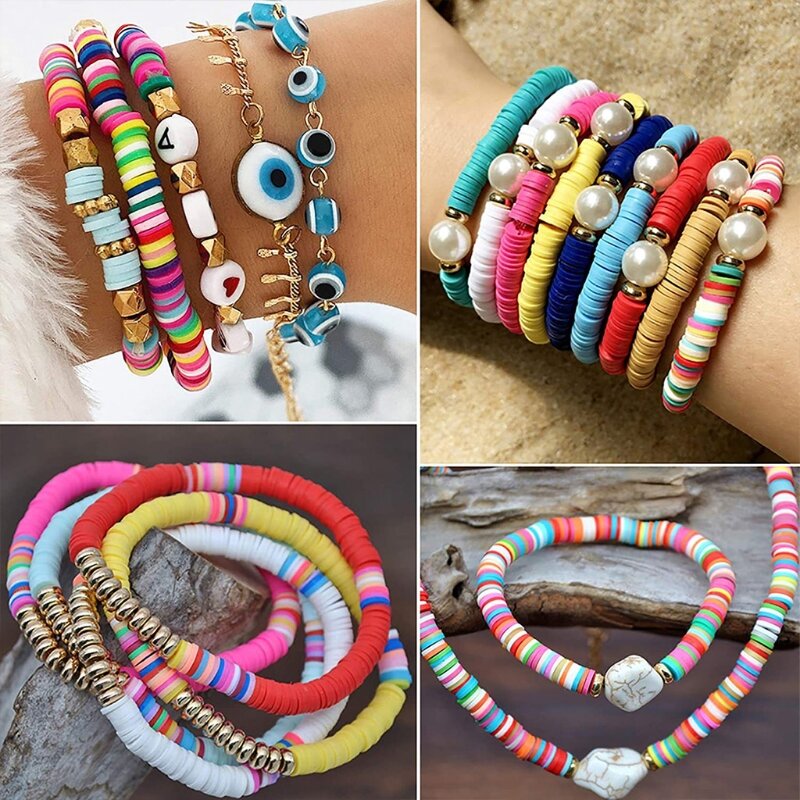 Böhmische Perlen-Halsketten für Frauen, Alphabet-Perlen für die Herstellung von Armbändern