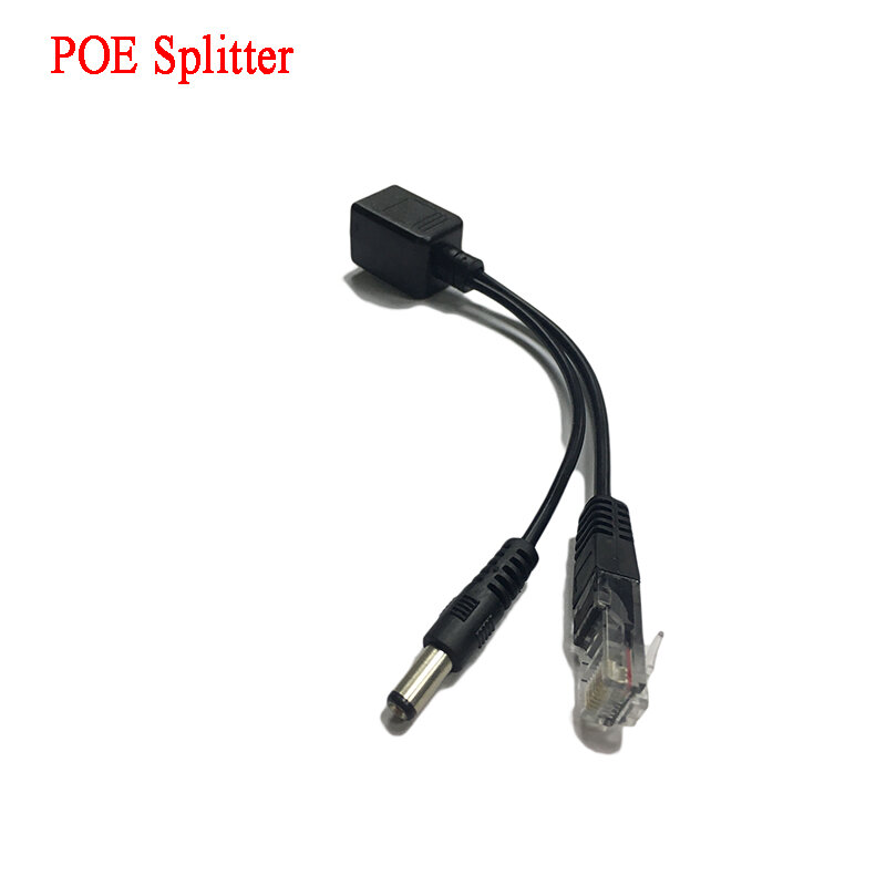 สายเคเบิล POE Power Over Ethernet Adapter Splitter RJ45 Injector โมดูล12-48V สำหรับ IP Camea
