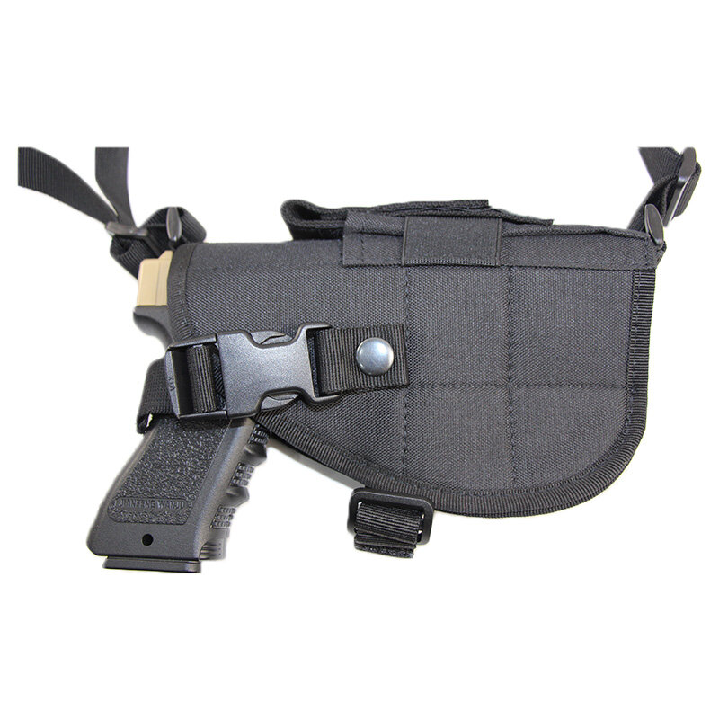 Tactical Universal Concealed Carry Shoulder Holster For Glock 17 43X Beretta M9 APX P09 Pistol Hidden Holster With 2 Mag Pouch