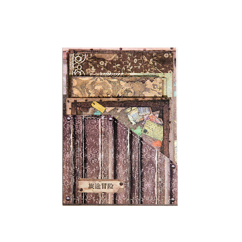 Banxia Fairytesシリーズペーパー、レトロな創造的な装飾、DIYメモ帳、ロットあたり8個