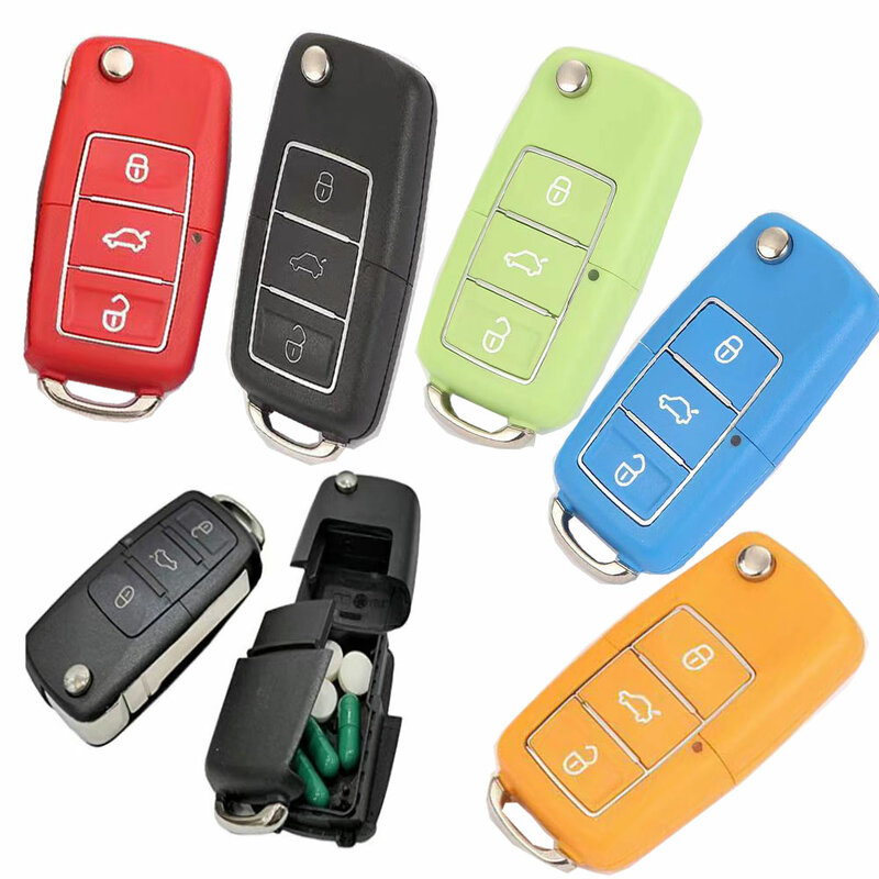 Поддельный Автомобильный ключ, Безопасный Скрытый секретный отсек, ящик для хранения, незаметный брелок для автомобильного ключа, чтобы скрыть и хранить деньги