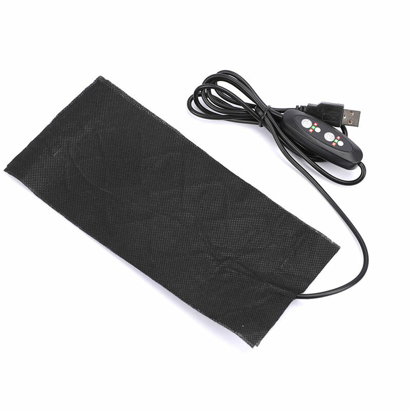 Coussinets en fibre de carbone pour manteau de veste métropolitaine USB, émail chaud, accessoires, 5V, 15x20cm