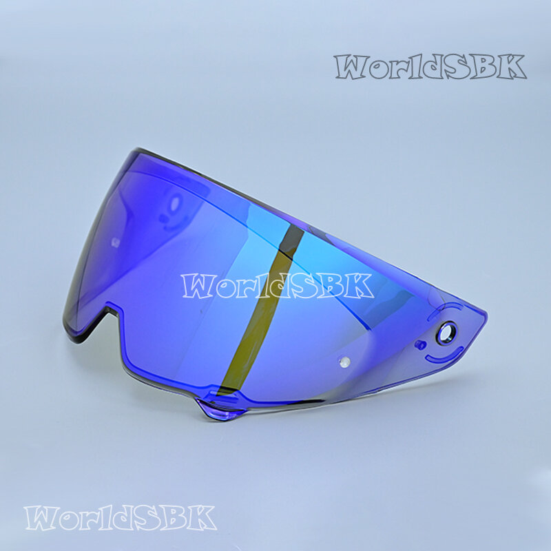 Visière de casque de moto avec placage de lunettes, lentille de remplacement, argent et rouge, Atlas 4.0, RUROC ATTol3.0 4.0