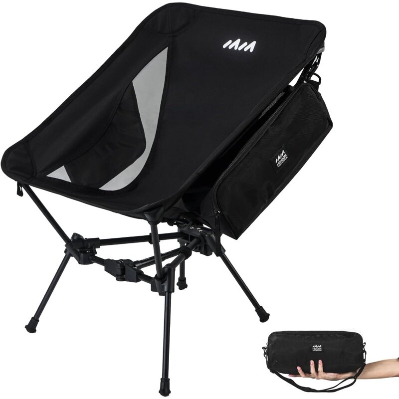 Przenośny krzesło kempingowe misyjny górski UltraPort, lekki krzesło składane, ultralekkie krzesło z plecakiem na obóz na świeżym powietrzu