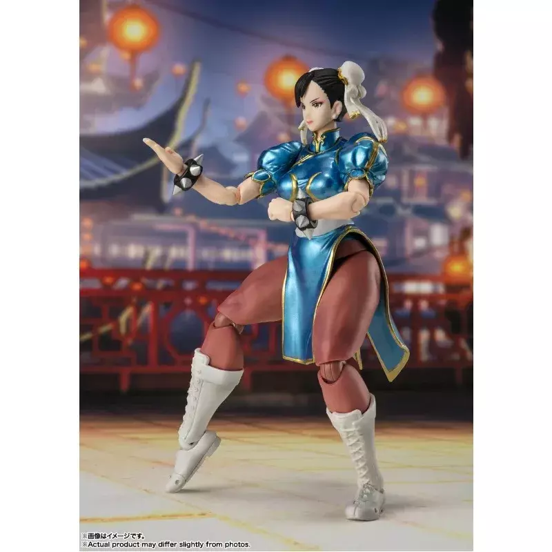 100% oryginalny strój Bandai S.H.Figuarts Street Fighter SHF Chun Li / Ryu 2 figurki Model z pcv zabawki kolekcjonerskie