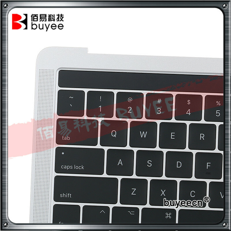 Coque supérieure pour MacPleRetina Pro 13 "A1706, coque d'origine, clavier américain, rétroéclairage, gris, argent