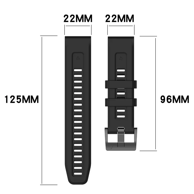 Cinturini in Silicone Quickfit per Garmin Fenix 7X 6X 5X 7S 6S 5 S 7 6 5 3HR Forerunner935 945 braccialetto Smartwatch cinturino sportivo