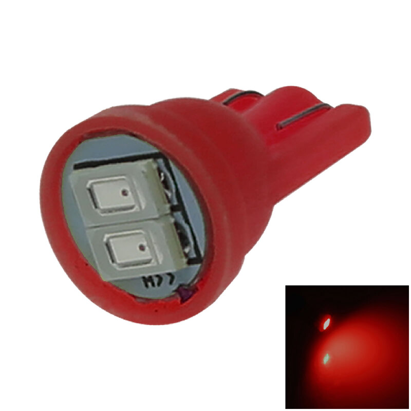 1x Lampu Merah Auto T10 W5W Interior (Peta/Kubah) 2 Pemancar 5630 SMD LED 280 285 447 A112