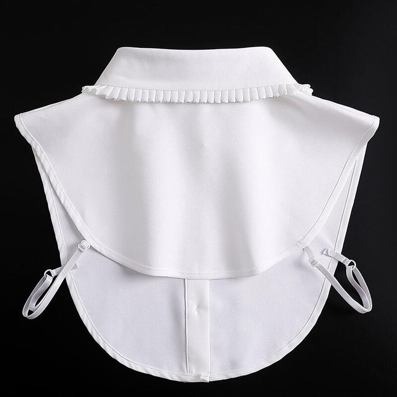 Женская винтажная однотонная блузка с ложным лацканом, аксессуары для одежды, P6l0