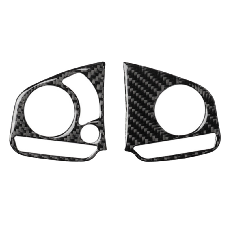 2 Stück Kohle faser innere Lenkradsc halter Abdeckung Verkleidung für Honda Civic 2014-21