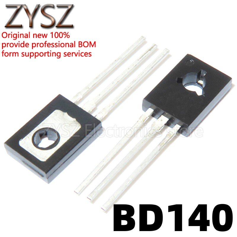 1 pz BD140 PNP 1.5A 80V in linea TO-126 triodo transistor di potenza