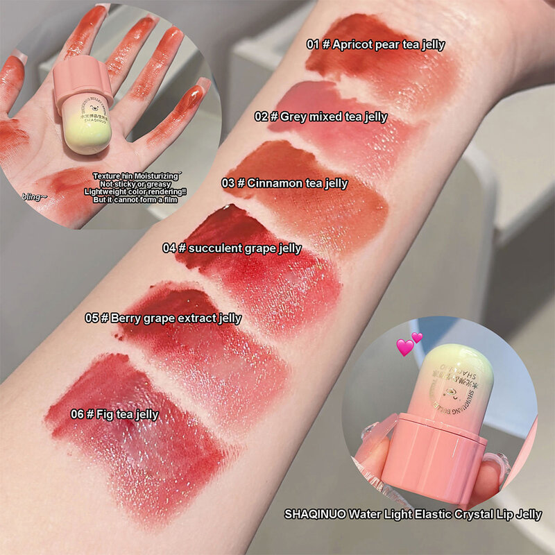 Impermeável hidratante Lip Glaze, batom líquido, Sexy Lip Gloss vermelho, espelho cosméticos, 2 pcs, 3 pcs, 5pcs