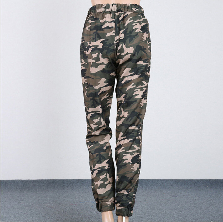 Full Zipper Pants Women Outdoor Invisible Zipper Open Crotch Low Waist Skinny Camouflage Wild Couple Dating Open-Crotch Pants