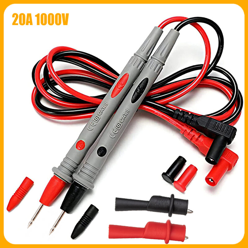 Cables de prueba de sonda de multímetro Digital, probador de multímetro Universal, Cable de pluma, 1000V, 10A, 20A, nuevo