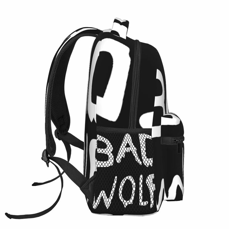 悪いオオカミ-ユニセックスのカジュアルなバックパック、学生、レジャー、旅行、コンピューター