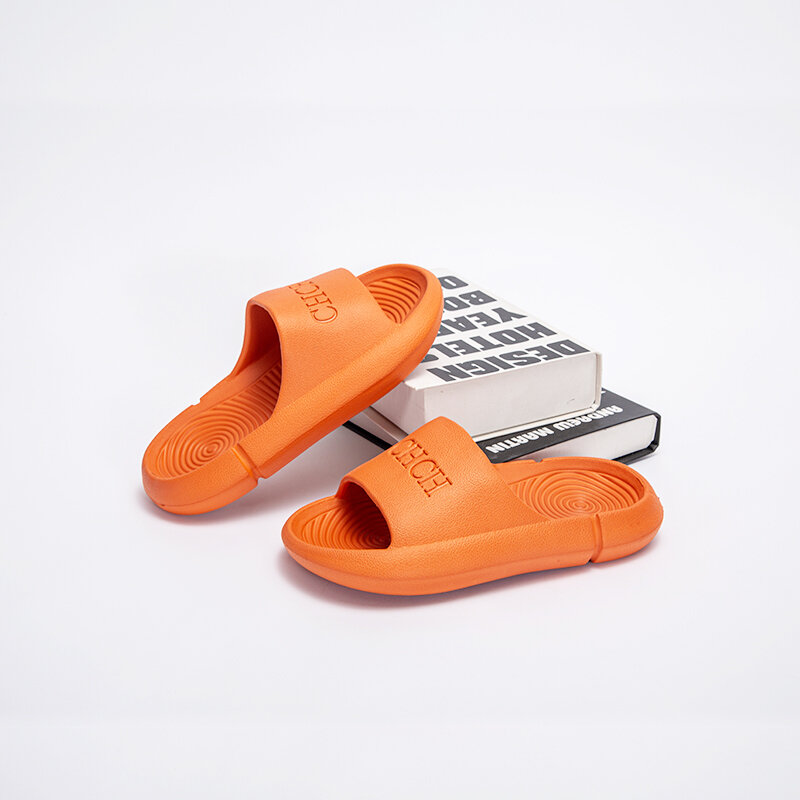 EVA damskie kapcie z literami slajdy plażowe jednokolorowe męskie grube podeszwy kryty łazienka buty antypoślizgowe letnie sandały dla par