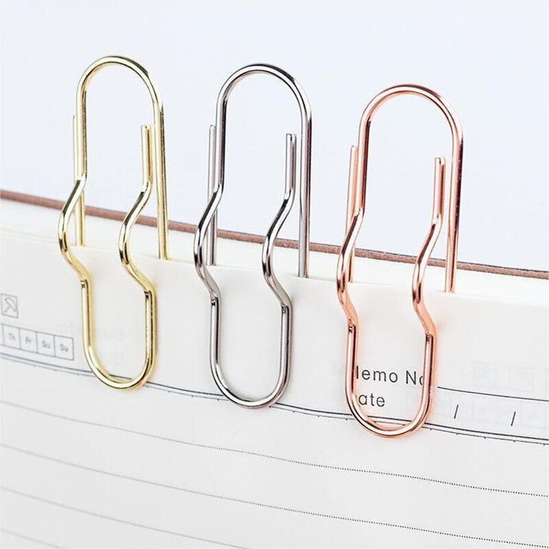 Multi-Purpose Paper Clips Paper Fix Clips Pen Holder Clips Notebook Pen Holder Book Pin For Notebook Journal Document Clips