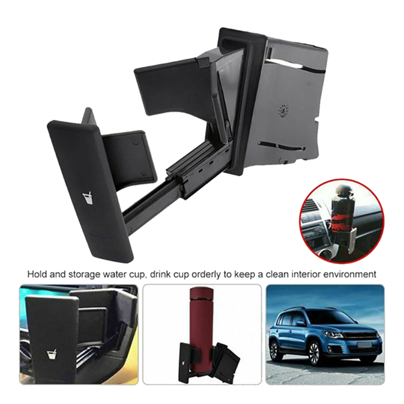Black Car Cup Holder Dashboard Cup Holder for -Polo 9N 2002 2003 2004 2005 2006 2007 2008 2009 2010 6Q0858602
