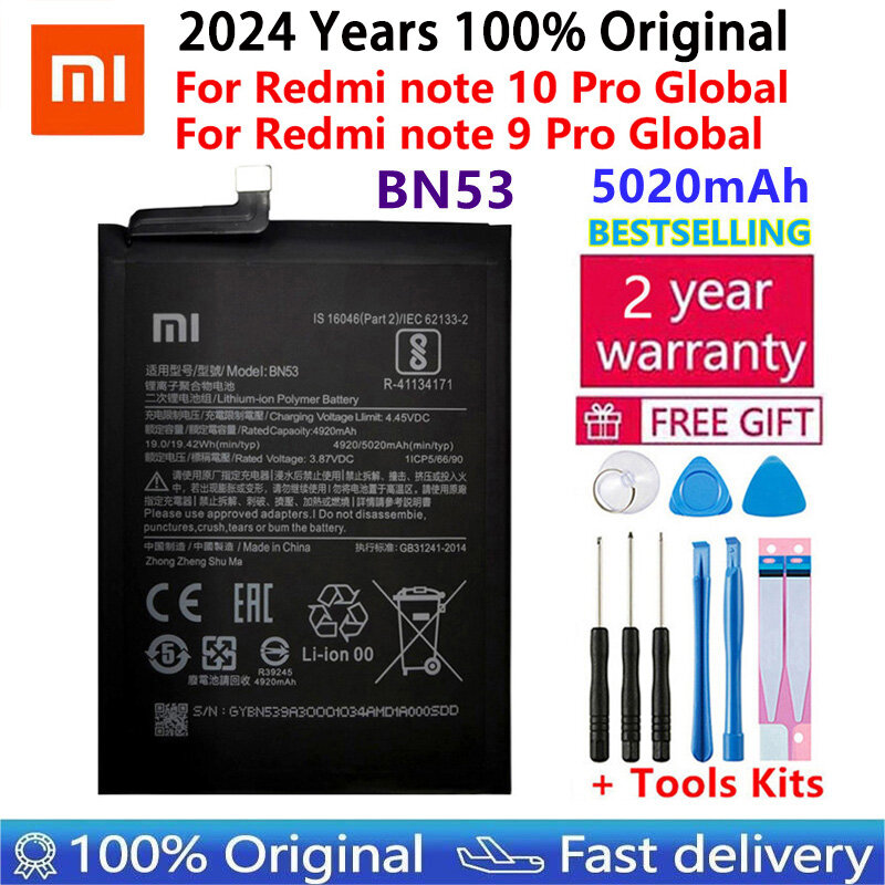 Bateria do Xiaomi Mi Redmi Note Pocophone Poco F1 F2 K20 F3 X3 K30 K40 5 6 7 7A 8 8T 9 9A 9S 9T 10 10x10T 11 11T Pro Lite